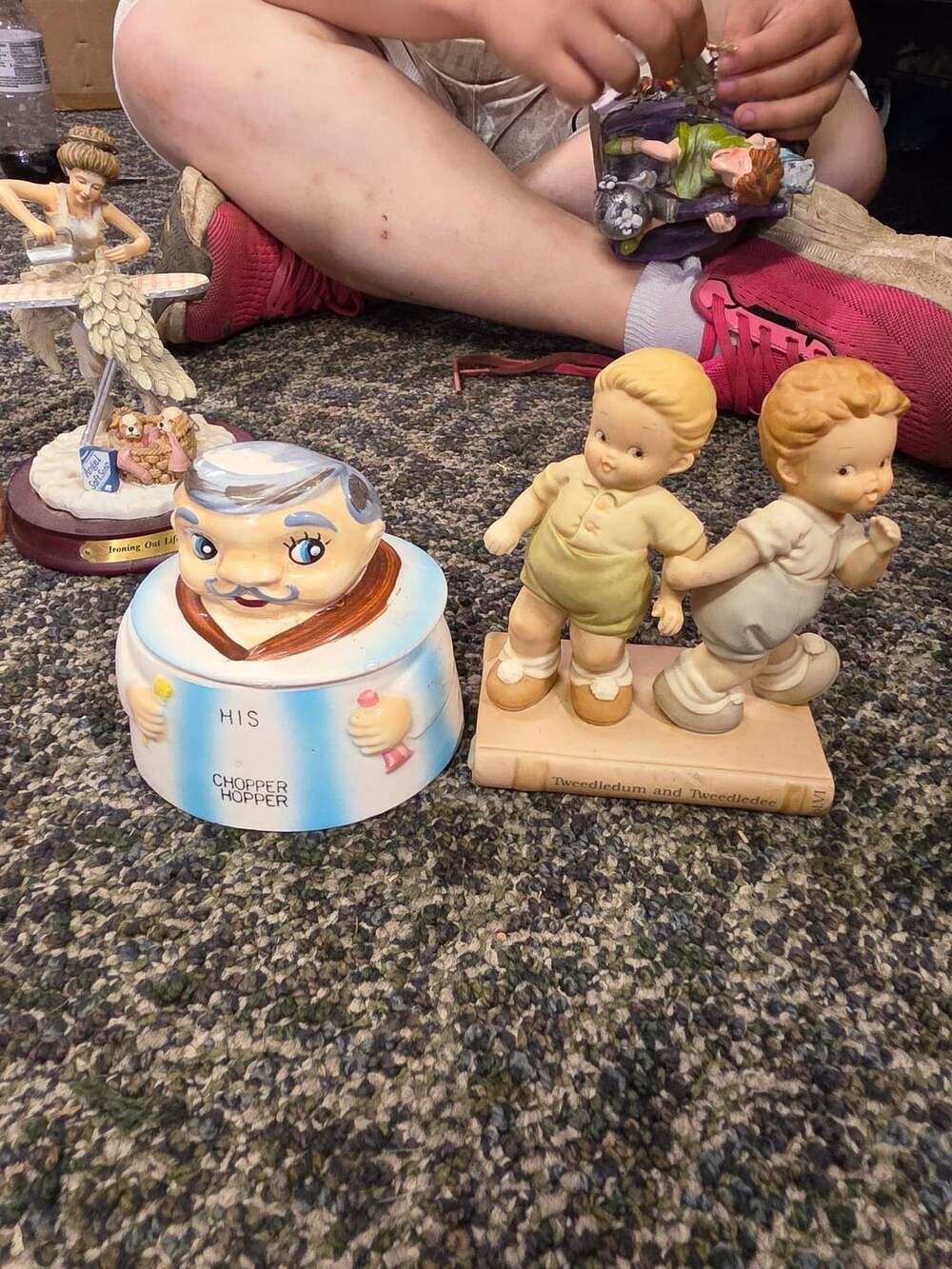 Enesco Tweedledum and Tweedledee Figurine 1994
